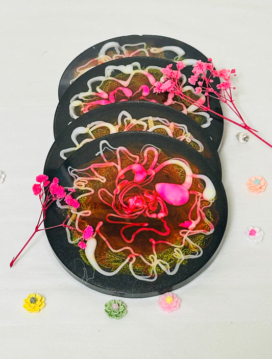 Set of 4 Abstract Coasters