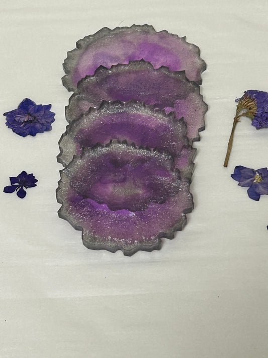 Set of 4 Geode coasters