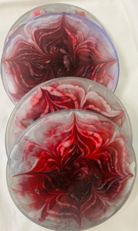 Set of 4 3D Bloom Coasters
